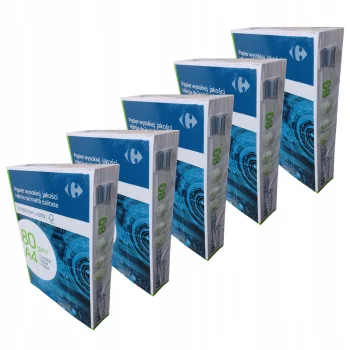 PAPIER KSERO A4 80G BIAŁY 2500ark. 5ryz karton