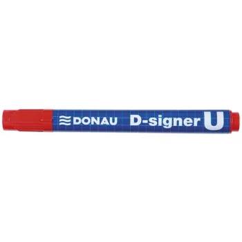 MARKER DONAU D-SIGNER U OKRĄGŁY 2-4MM CZERWONY