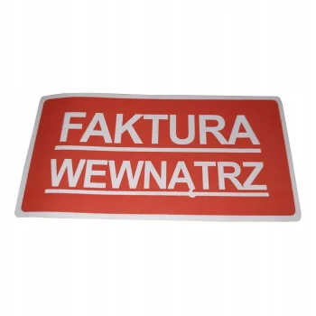 ETYKIETA 100x50mm FAKTURA WEWNĄTRZ 500szt