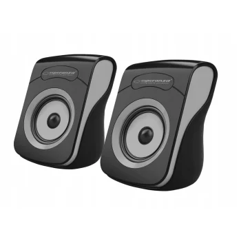 GŁOŚNIKI 2.0 USB FLAMENCO CZARNO-SZARE