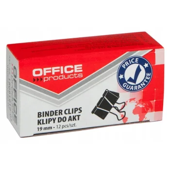 BINDER KLIPY DO DOKUMENTÓW 19MM 12szt