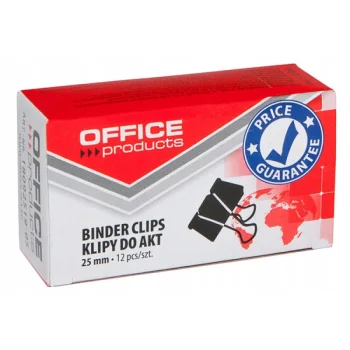 BINDER KLIPY DO DOKUMENTÓW 25MM 12szt