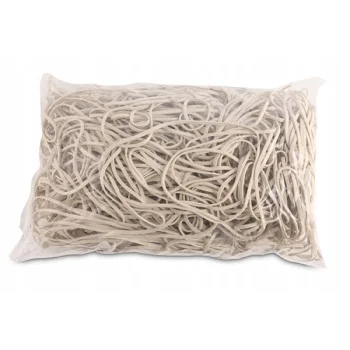 GUMKI RECEPTURKI 130mm x 1,5x3mm BIAŁA 1KG