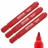 MARKER PERMANENTNY OKRĄGŁY 1-3MM CZERWONY x 3szt