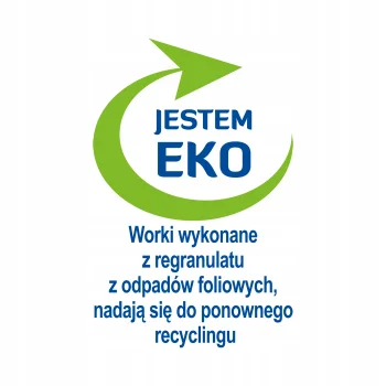 WORKI NA ŚMIECI SEGREGACJA 120L NIEBIESKIE 10szt