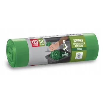 Worki Na Odpady SZKŁO Anna Zaradna 10szt 120L