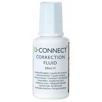 KOREKTOR W PŁYNIE Z PĘDZELKIEM 20ML Q-CONNECT