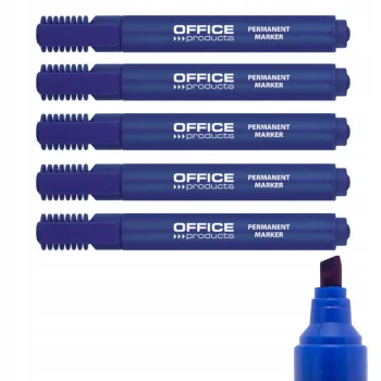 MARKER PERMANENTNY ŚCIĘTY 1-5MM NIEBIESKI x 5szt