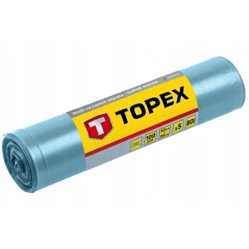 WORKI NA CIĘŻKIE ODPADY BŁĘKITNE 80L 100MIC 5szt