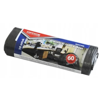 WORKI NA ŚMIECI MOCNE LDPE OFFICE 60L 10szt