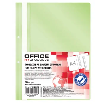 SKOROSZYT OFFICE PP A4 WPINANY 2OTW. JASNOZIELONY