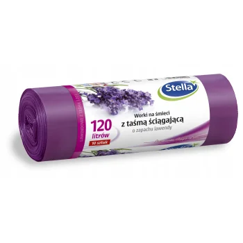 STELLA WORKI NA ŚMIECI LAWENDA 120L LDPE A'10