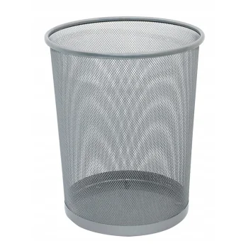 KOSZ NA ŚMIECI Q-CONNECT METALOWY 19L SREBRNY