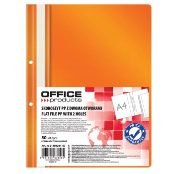 SKOROSZYT OFFICE PP A4 WPINANY 2OTW POMARAŃCZOWY