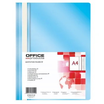 SKOROSZYT PP A4 100/170MIC JASNONIEBIESKI OFFICE