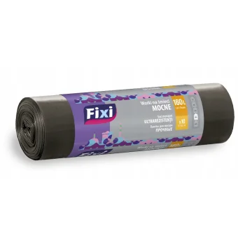 FIXI WORKI NA ŚMIECI MOCNE LDPE 160L 10SZT