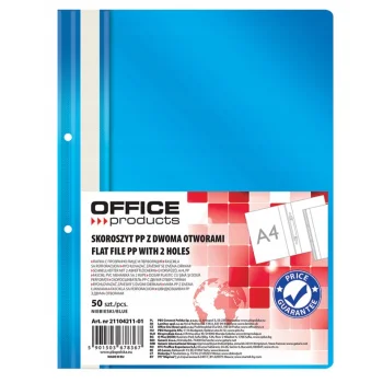 SKOROSZYT OFFICE PP A4 WPINANY 2OTWORY NIEBIESKI