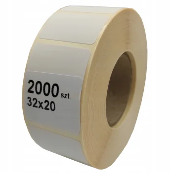 ETYKIETY TERMICZNE NA ROLI 32x20mm 2000 etykiet
