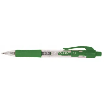 DŁUGOPIS AUTOMATYCZNY Q-CONNECT 0,7MM ZIELONY