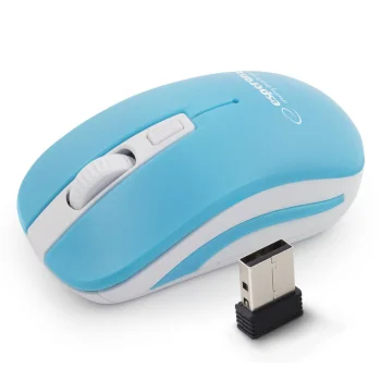 MYSZ BEZPRZ. 2.4GHZ 4D OPT. USB URANUS NIEB/BIAŁA