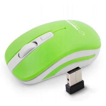 MYSZ BEZPRZ. 2.4GHZ 4D OPT. USB URANUS ZIEL/BIAŁA