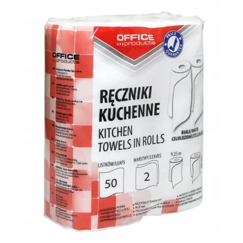 RĘCZNIKI KUCHENNE CELULOZOWE 2W 50LISTKÓW 2 ROLKI