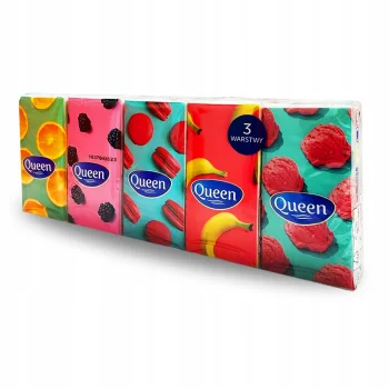 CHUSTECZKI HIGIENICZNE QUEEN 3W 10szt x 10 opak.