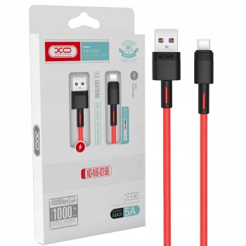 XO Kabel NB-Q166 USB - USB-C 1,0 m 5A czerwony