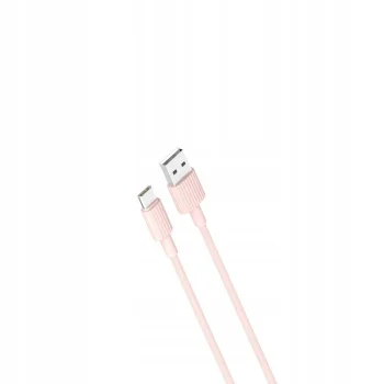 XO kabel NB156 USB - USB-C 1,0 m 2,4A różowy