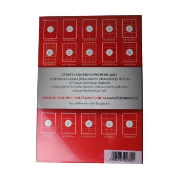 ETYKIETY A4 Memo Label 210x297mm 100ark.