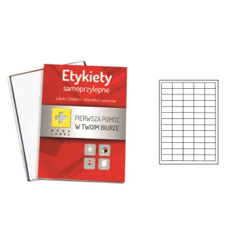 ETYKIETY A4 Memo Label 38x21,2mm 1000ark. (10x100)