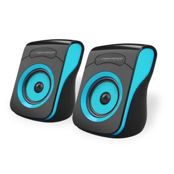 GŁOŚNIKI 2.0 USB FLAMENCO CZARNO-NIEBIESKIE