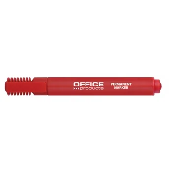 MARKER PERMANENTNY ŚCIĘTY 1-5MM CZERWONY OFFICE