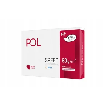 PAPIER KSERO POLSPEED A4 80G BIAŁY ryza 500szt