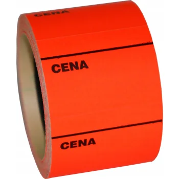 ETYKIETA CENOWA C 40X30MM CZERWONA 300szt
