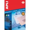 Etykiety poliestrowe transparentne 10 ark
