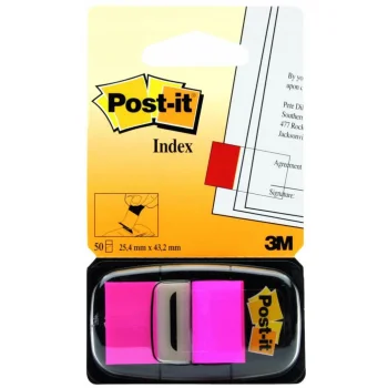 Zakładki indeksujące Post-it różowe 25x43mm 50szt