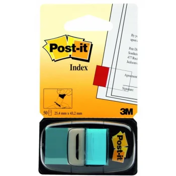 Zakładki indeksujące Post-it błękitne 25x43mm x50