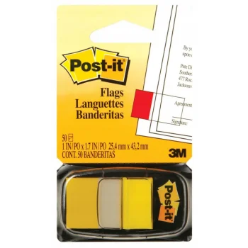 Zakładki indeksujące Post-it żółte 25x43mm 50szt