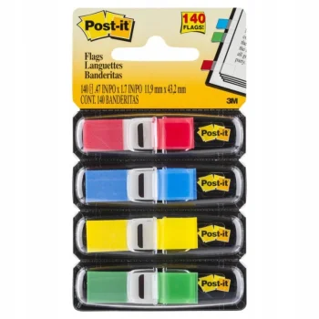 Zakładki Post-it Mini 4 klasyczne kolory po 35szt