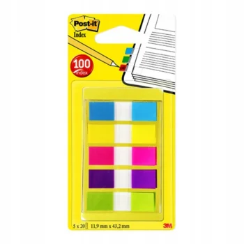 Zakładki Post-it Mini 5 neonowych kolorów po
