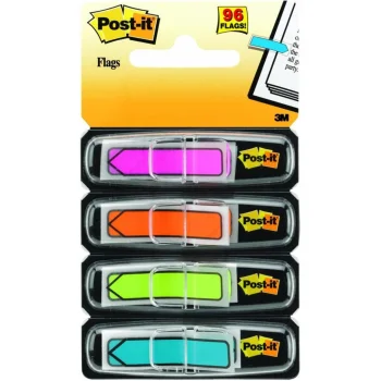 Zakładki Post-it Strzałki 12x43mm 4 kolory 96szt