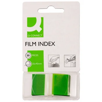 Zakładki PP 25,4x43,7mm 50 zielone samoprzylepne