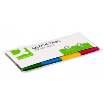Zakładki indeksujące PP 25x45mm 4x40 kart mix