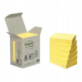 Karteczki samoprzylepne ekologiczne 38x51mm 6x100