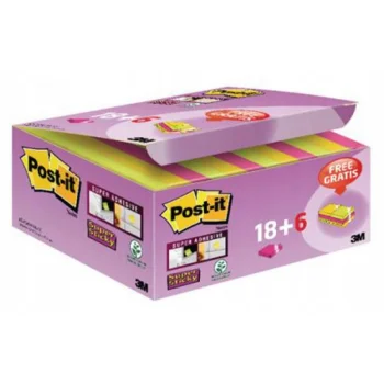 Post-it Super 47,6x47,6mm 18+6 Gratis 90k