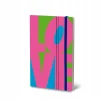 Notatnik 13x21cm 192 strony Fluo Love - Fuchsia