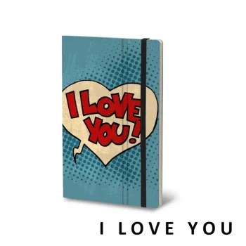 Notatnik STIFFLEX 13x21cm 192 strony I love You