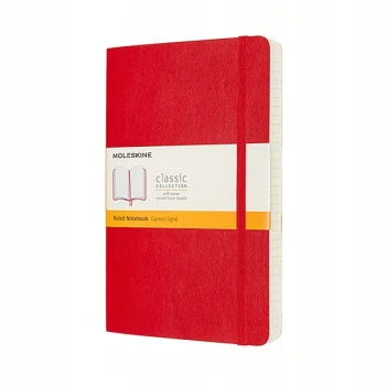 Notes Classic L w linie miękka oprawa scarlet red