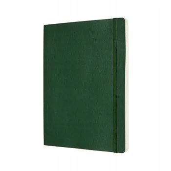 Notes Classic XL w kratkę miękka oprawa myrtle